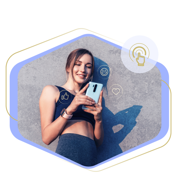Young Women Looking at Phone